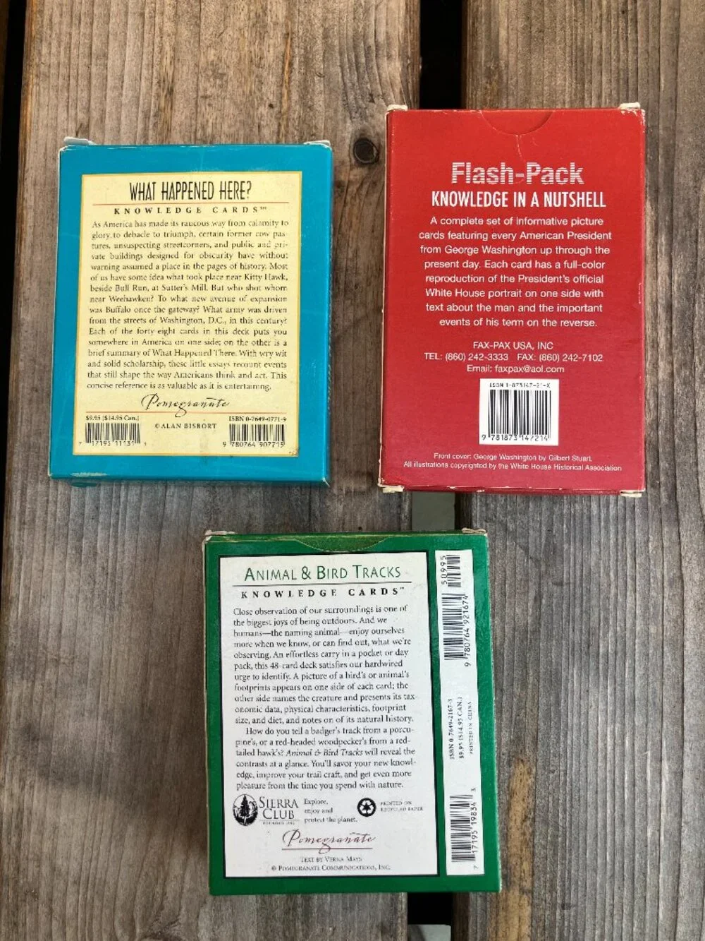 📚 Vintage Knowledge Cards Lot History Presidents Animal Tracks